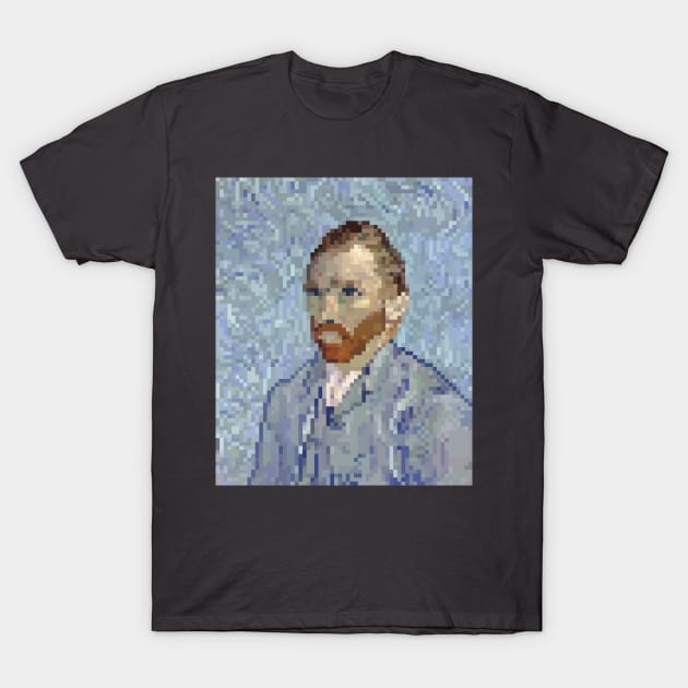 Pixely Van Gogh T-Shirt by Caloy